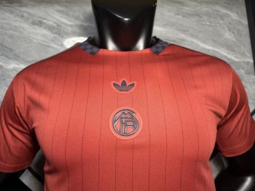 Bayern Munich 2025-26 Red retro Player version jersey(The player version is more slim fit, it is recommended to buy one size larger)