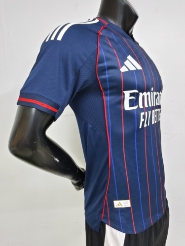 Lyon 2025-26 Away player version soccer jersey size(The player version is more slim fit, it is recommended to buy one size larger)