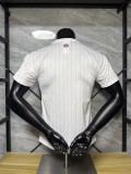 Arsenal 2025-26 white retro version player version jersey size(The player version is more slim fit, it is recommended to buy one size larger)
