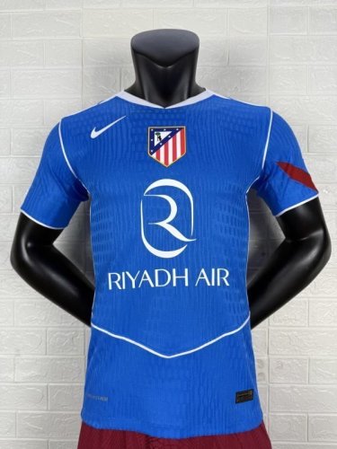 Atletico Madrid 2025-26 Third Away Player size (The player version is more slim fit, it is recommended to buy one size larger)