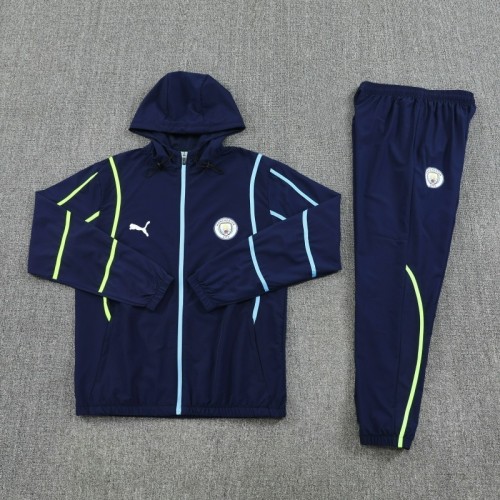 Manchester City 2025-26 Dark Blue Windbreaker