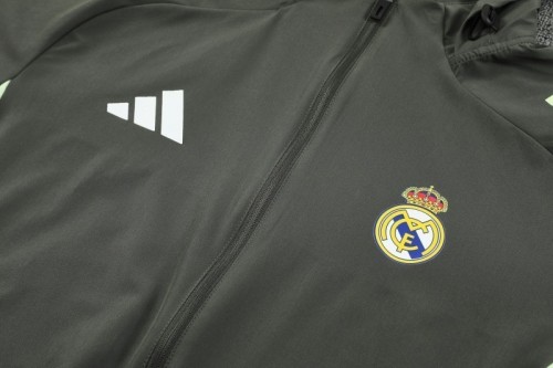 Real Madrid 2025-26 Dark Green Windbreaker