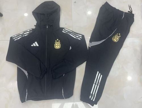 Argentina 2025-26 Black Windbreaker