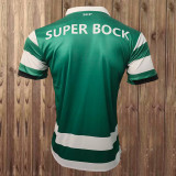 Retro Sporting Lisbon 2018-19 Home Jersey  (The player version is more slim fit, it is recommended to buy one size larger)