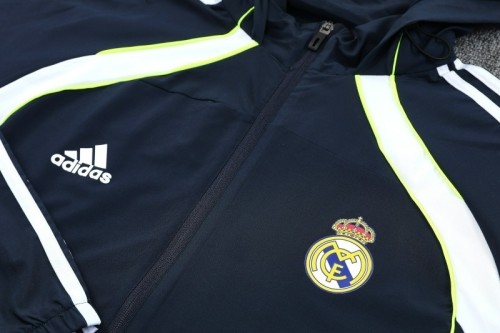 Real Madrid 2025-26 Dark Blue Windbreaker