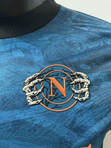Naples Napoli 2025-26 Halloween version Navy Player Edition soccer Jersey  (The player version is more slim fit, it is recommended to buy one size larger)