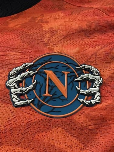 Naples Napoli 2025-26 Halloween version Red Player Edition soccer Jersey  (The player version is more slim fit, it is recommended to buy one size larger)