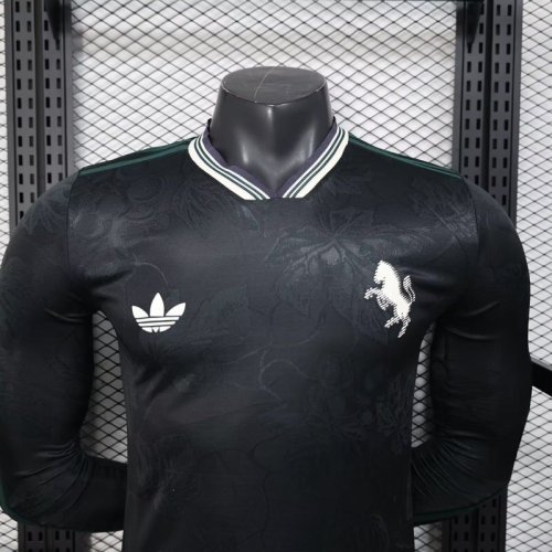 Juventus 2025-26 Third Away long sleeve player version (The player version is more slim fit, it is recommended to buy one size larger)