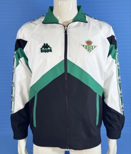 Real Betis 1996-97 Black white and Green windbreaker