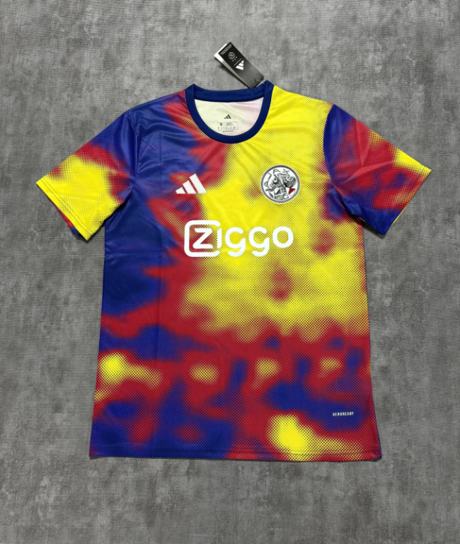 Ajax 2025-26 blue orange Pre-Match Jersey