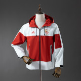 Sevilla 2025-26 White And Red windbreaker