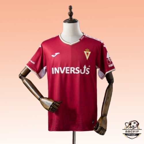 Real Murcia 2025-26 home red soccer jersey