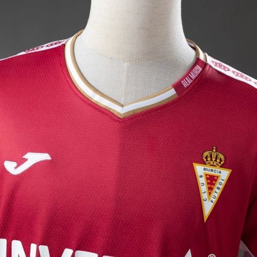 Real Murcia 2025-26 home red soccer jersey