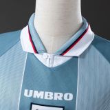 Retro England 1996 Away Long sleeve soccer jerseys