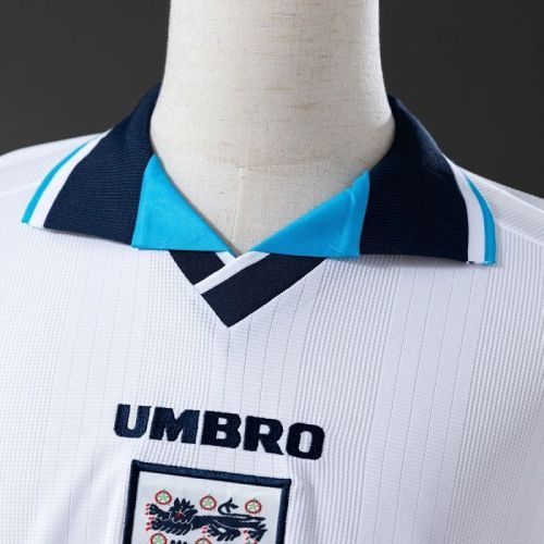 England 1996 home Long sleeve Retro soccer jerseys