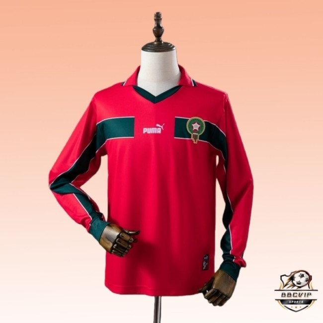 Retro 1998 Morocco Second Home Jersey Long Sleeve