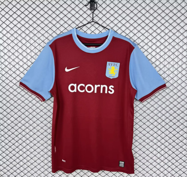 Retro Aston Villa 2009-10 home soccer jerseys