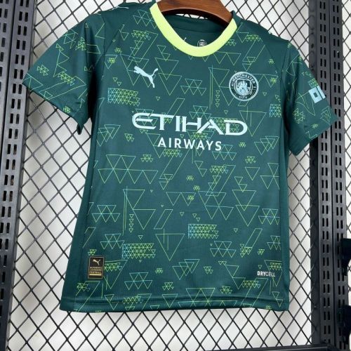 Manchester city 2025-26 Fourth Away kids