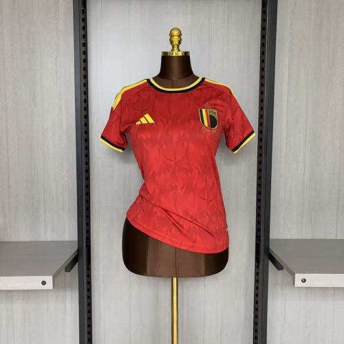 Woman Belgium 2025-26 Home soccer jersey(The player version is more slim fit, it is recommended to buy one size larger)