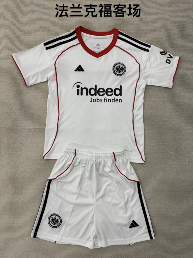 Eintracht Frankfurt 2025-26 Away Kids Kit