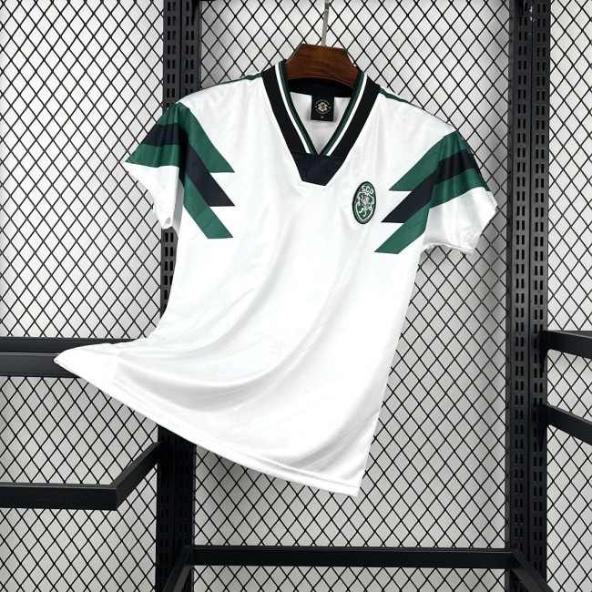 Mens Sporting Lisbon CP 2025-26 White Special Retro Jersey