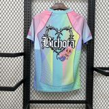 Mens Barcelona 2025-26 Blue and Pink Karol G Jersey