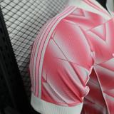 Real Madrid 2025-26 Pink Player Edition Jersey  (The player version is more slim fit, it is recommended to buy one size larger)