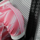 Real Madrid 2025-26 Pink Player Edition Jersey  (The player version is more slim fit, it is recommended to buy one size larger)