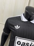 2025-26 AD x Oasis Tour Jacquard Black font 25 Player Version Jersey  (The player version is more slim fit, it is recommended to buy one size larger)