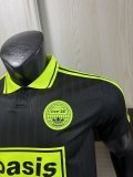 2025-26 AD x Oasis Tour Jacquard Black and Green font 25 Player Version Jersey  (The player version is more slim fit, it is recommended to buy one size larger)