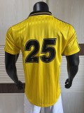 2025-26 AD x Oasis Tour Jacquard Yellow font 25 Player Version Jersey  (The player version is more slim fit, it is recommended to buy one size larger)