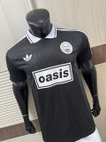 2025-26 AD x Oasis Tour Jacquard Black font 25 Player Version Jersey  (The player version is more slim fit, it is recommended to buy one size larger)