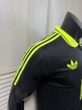 2025-26 AD x Oasis Tour Jacquard Black and Green font 25 Player Version Jersey  (The player version is more slim fit, it is recommended to buy one size larger)