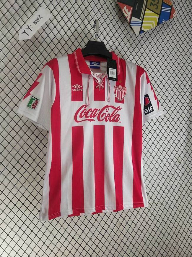 Retro 1995-96 Necaxa home soccer jersey