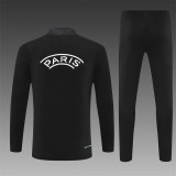 Paris Saint Germain 2025-26 Black Half zipper Training