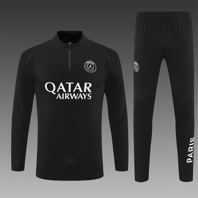 Paris Saint Germain 2025-26 Black Half zipper Training