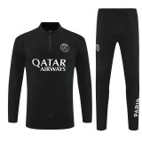 Paris Saint Germain 2025-26 Black Half zipper Training