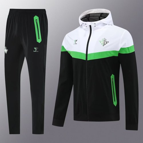 Real Betis 2025-26 Black White Windbreaker Suit
