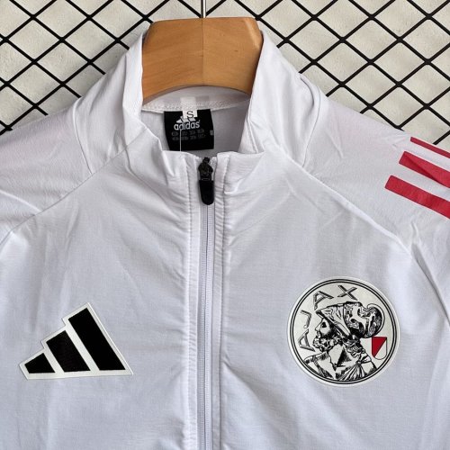 Ajax 2025-2026 White Windbreaker Suit