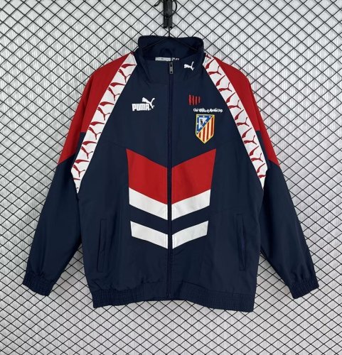 Atletico Madrid 1995-1996 Dark Blue windbreaker