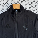 Real Madrid 202526 Black Windbreaker Suit Size S-2XL