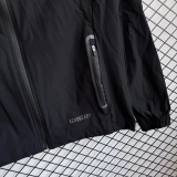Real Madrid 202526 Black Windbreaker Suit Size S-2XL