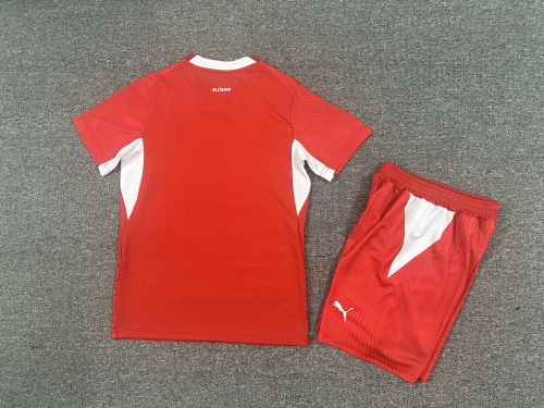 Kid Kit Switzerland 2026 Home Soccer Jersey