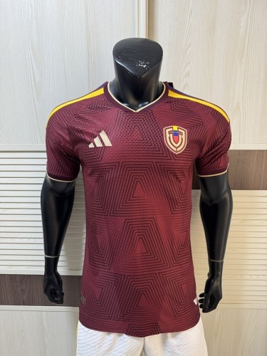 Venezuela 2026 World Cup Home Player Version soccer jersey （The player version is more slim fit, it is recommended to buy one size larger)