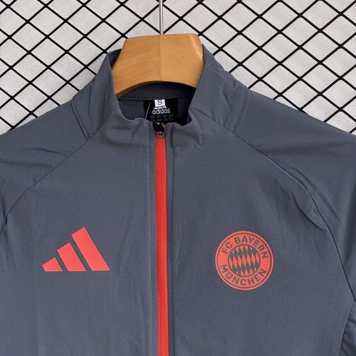 FC Bayern Munich 2025-26 Dark Gray Windbreaker Suit