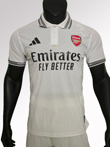 Arsenal 2025-26 White Special Player Version Training jersey（The player version is more slim fit, it is recommended to buy one size larger)