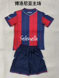 kids kit Bologna 2025-26 Home soccer jersey