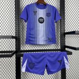 Barcelona 2025-26 Purple Goalkeeper Kids Kit