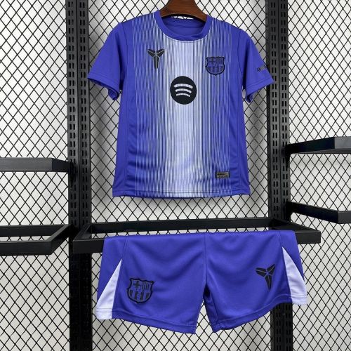 Barcelona 2025-26 Purple Goalkeeper Kids Kit