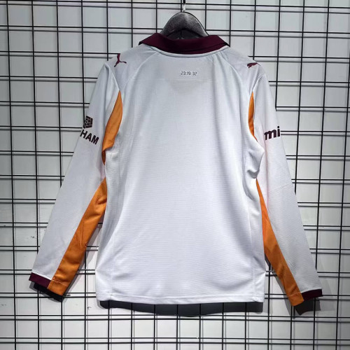 Galatasaray 2025-26 Away with sponsor long sleeves soccer jersey